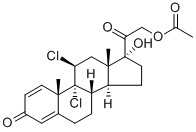 Structure of DICHLORISONE ACETATE