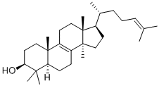 Structure of 3BETA-HYDROXY-8,24-LANOSTADIENE