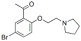 Structure of 1-[5-bromo-2-(2-pyrrolidin-1-ylethoxy)phenyl]ethanone