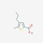 Structure of 5-Methyl-4-propylthiophene-2-carboxylic acid