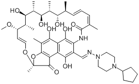 25-DESACETYL RIFAPENTINE结构式