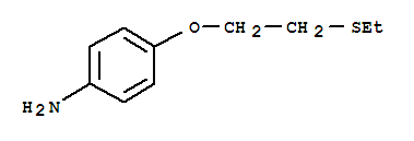 Structure of BENZENAMINE, 4-[2-(ETHYLTHIO)ETHOXY]-