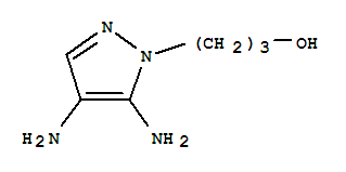 1H-Pyrazole-1-propanol,  4,5-diamino-结构式