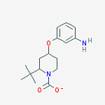 Structure of tert-butyl4-(3-aminophenoxy)piperidine-1-carboxylate