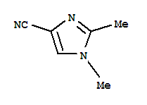 1H-Imidazole-4-carbonitrile,1,2-dimethyl-结构式