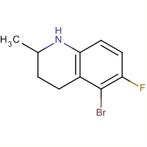 Structure of Quinoline, 5-bromo-6-fluoro-1,2,3,4-tetrahydro-2-methyl-