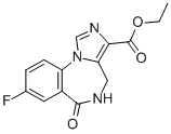 Structure of DESMETHYLFLUMAZENIL