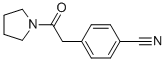 Structure of 4-(2-OXO-2-(PYRROLIDIN-1-YL)ETHYL)BENZONITRILE