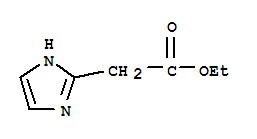 Structure of 1H-Imidazole-2-aceticacid, ethyl ester