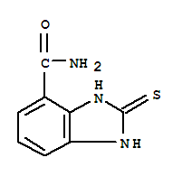 Structure of 1H-Benzimidazole-4-carboxamide,2,3-dihydro-2-thioxo-
