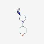 (S)-1-(TETRAHYDRO-2H-PYRAN-4-YL)PYRROLIDIN-3-AMINE结构式