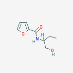 N-(1-羟基-2-丁基)呋喃-2-甲酰胺结构式