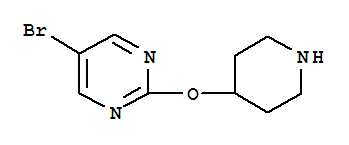 Structure of 5-BROMO-2-(PIPERIDIN-4-YLOXY)PYRIMIDINE