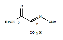 Butanoic acid, 4-bromo-2-(methoxyimino)-3-oxo-,(Z)-结构式