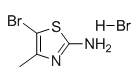 Structure of 2-Thiazolamine, 5-bromo-4-methyl-, monohydrobromide