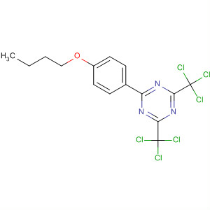 Structure of 1,3,5-Triazine, 2-(4-butoxyphenyl)-4,6-bis(trichloromethyl)-