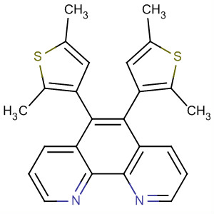 1,10-Phenanthroline, 5,6-bis(2,5-dimethyl-3-thienyl)-结构式