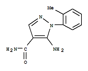 1H-Pyrazole-4-carboxamide,5-amino-1-(2-methylphenyl)-结构式