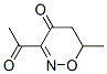 Structure of 4H-1,2-Oxazin-4-one,3-acetyl-5,6-dihydro-6-methyl-