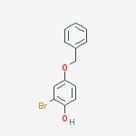 Phenol, 2-bromo-4-(phenylmethoxy)-结构式