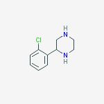 Structure of 2-(2-Chlorophenyl)piperazine