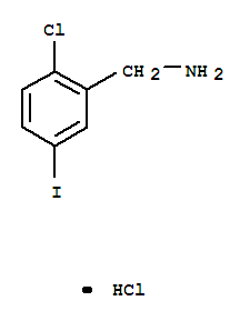 (2-CHLORO-5-IODOPHENYL)METHANAMINE HYDROCHLORIDE结构式