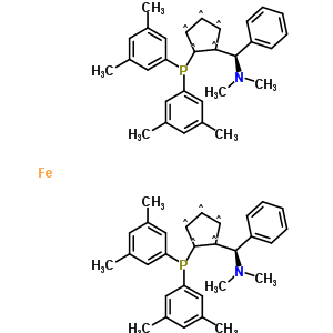 Structure of (ALPHAR,ALPHAR)-1,1-BIS[ALPHA-(DIMETHYLAMINO)BENZYL]-(S,S)-2,2-BIS[DI(3,5-XYLYL)PHOSPHINO]FERROCENE