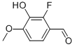 2-FLUORO-3-HYDROXY-4-METHOXYBENZALDEHYDE结构式