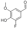 Structure of 3-FLUORO-4-HYDROXY-5-METHOXYBENZALDEHYDE