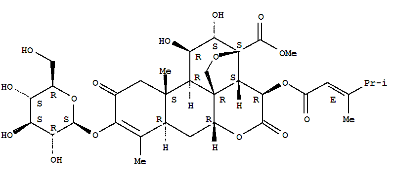 Structure of bruceantinoside B