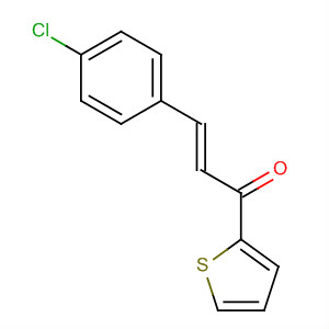 Structure of 2-Propen-1-one, 3-(4-chlorophenyl)-1-(2-thienyl)-, (2E)-