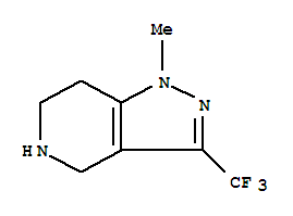 Structure of 1H-Pyrazolo[4,3-c]pyridine,4,5,6,7-tetrahydro-1-methyl-3-(trifluoromethyl)-