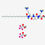 Structure of (2S)-N2-(1-Oxohexadecyl)-L-lysyl-L-valyl-2,4-diaminobutanoic acid bis(trifluoroacetate)