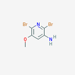 2,6-dibromo-5-methoxypyridin-3-amine结构式