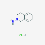 3,4-Dihydro-2(1H)-isoquinolinamine hydrochloride结构式