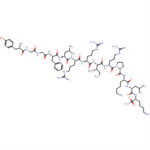L-Lysinamide,L-tyrosylglycylglycyl-L-phenylalanyl-L-leucyl-L-arginyl-L-arginyl-L-isoleucyl-L-arginyl-L-prolyl-L-lysyl-L-leucyl-结构式