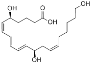 Chemical structure of 20-OH-LTB4