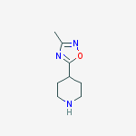 Structure of 4-(3-METHYL-1,2,4-OXADIAZOL-5-YL)PIPERIDINE