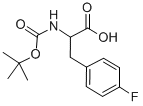 Structure of BOC-P-FLUORO-DL-PHE-OH