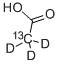 Structure of ACETIC ACID-2-13C,2,2,2-D3