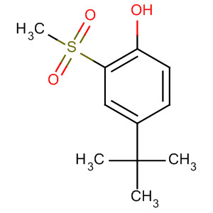 Structure of Phenol, 4-(1,1-dimethylethyl)-2-(methylsulfonyl)-