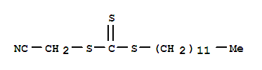 Structure of S-Cyanomethyl-S-dodecyltrithiocarbonate, min. 97%