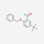 Structure of 5-tert-butyl-2-phenylmethoxybenzaldehyde