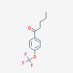 1-[4-(TRIFLUOROMETHOXY)PHENYL]PENTAN-1-ONE结构式