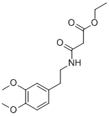 Structure of Propanoic  acid,3-[[2-(3,4-dimethoxyphenyl)ethyl]amino]-3-oxo-,ethyl  ester