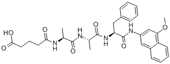 GLUT-ALA-ALA-PHE-4-METHOXY-2-NAPHTHYLAMINE结构式