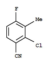 Structure of 2-Chloro-4-fluoro-3-methylbenzonitrile
