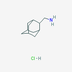 2-adamantylmethanamine;hydrochloride结构式