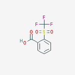 2-(TRIFLUOROMETHYLSULFONYL)BENZOIC ACID结构式