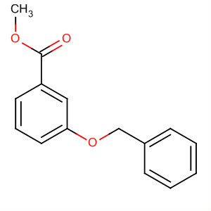 Structure of Benzoic acid, 3-(phenylmethoxy)-, methyl ester
